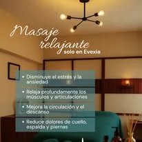 Promoción de masaje relajante Evexia
